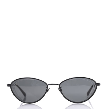 Chanel Metal Cat Eye Sunglasses 4255 Black 2 of 8