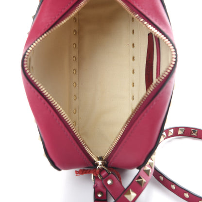 Valentino Garavani Vitello Rockstud Camera Crossbody Bag Raspberry 5 of 10