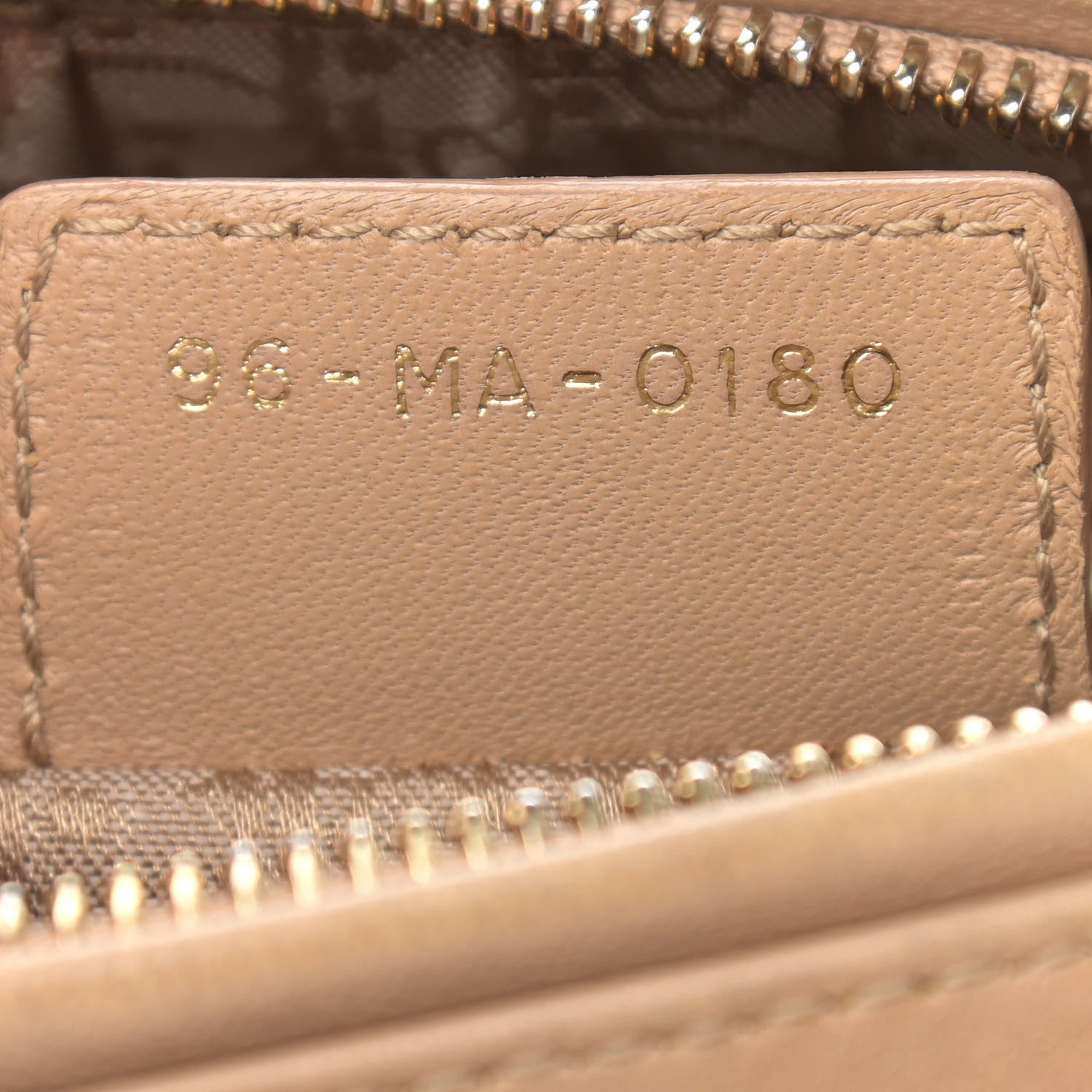 Christian Dior Lambskin Cannage Medium Lady Dior Beige 6 of 13