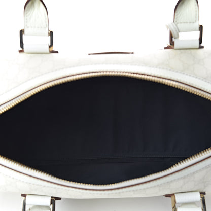 Gucci GG Plus Monogram Web Large Carry On Duffle Bag White 5 of 11