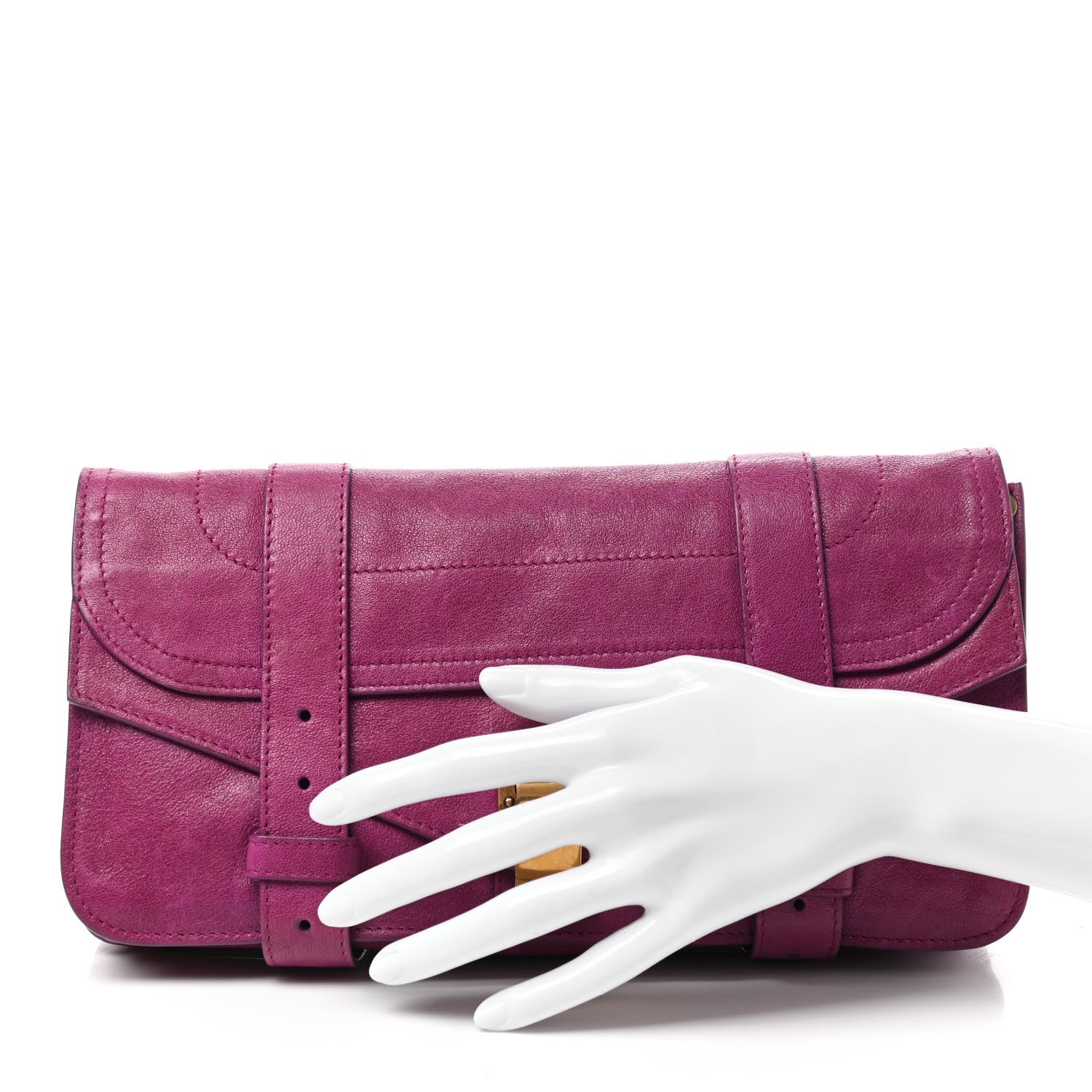 Proenza Schouler Lambskin PS1 Pochette Clutch Orchid 2 of 12