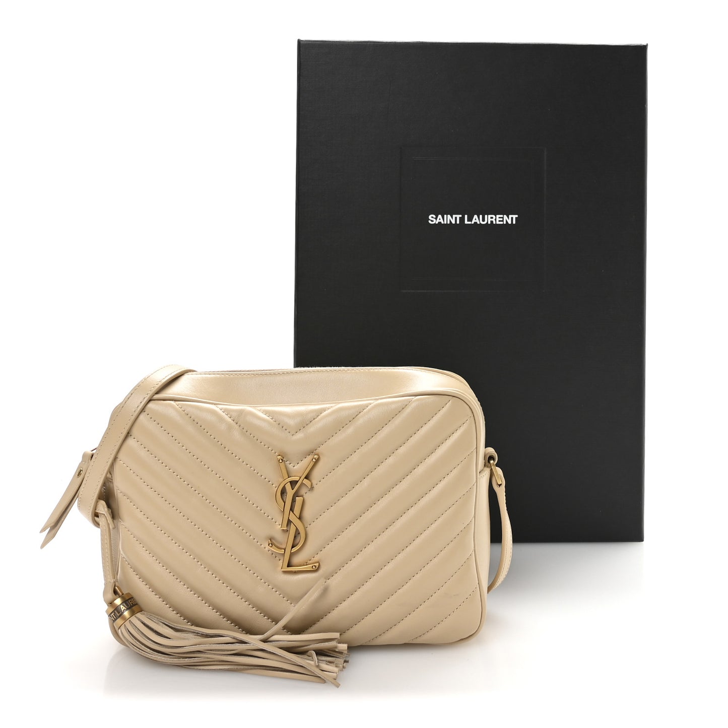 Calfskin Matelasse Monogram Lou Camera Bag Dark Beige