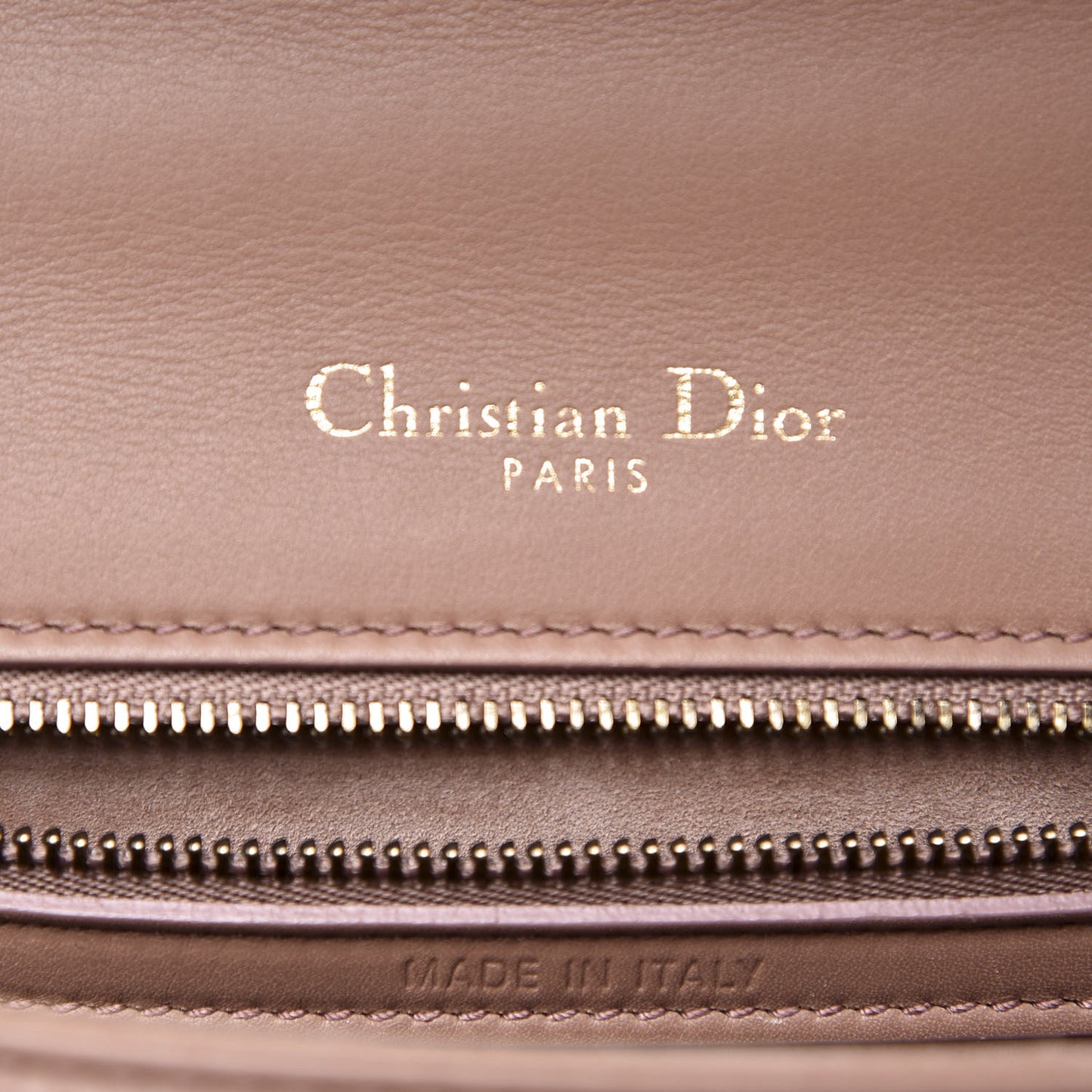 Calfskin Studded Small Diorama Flap Bag Taupe