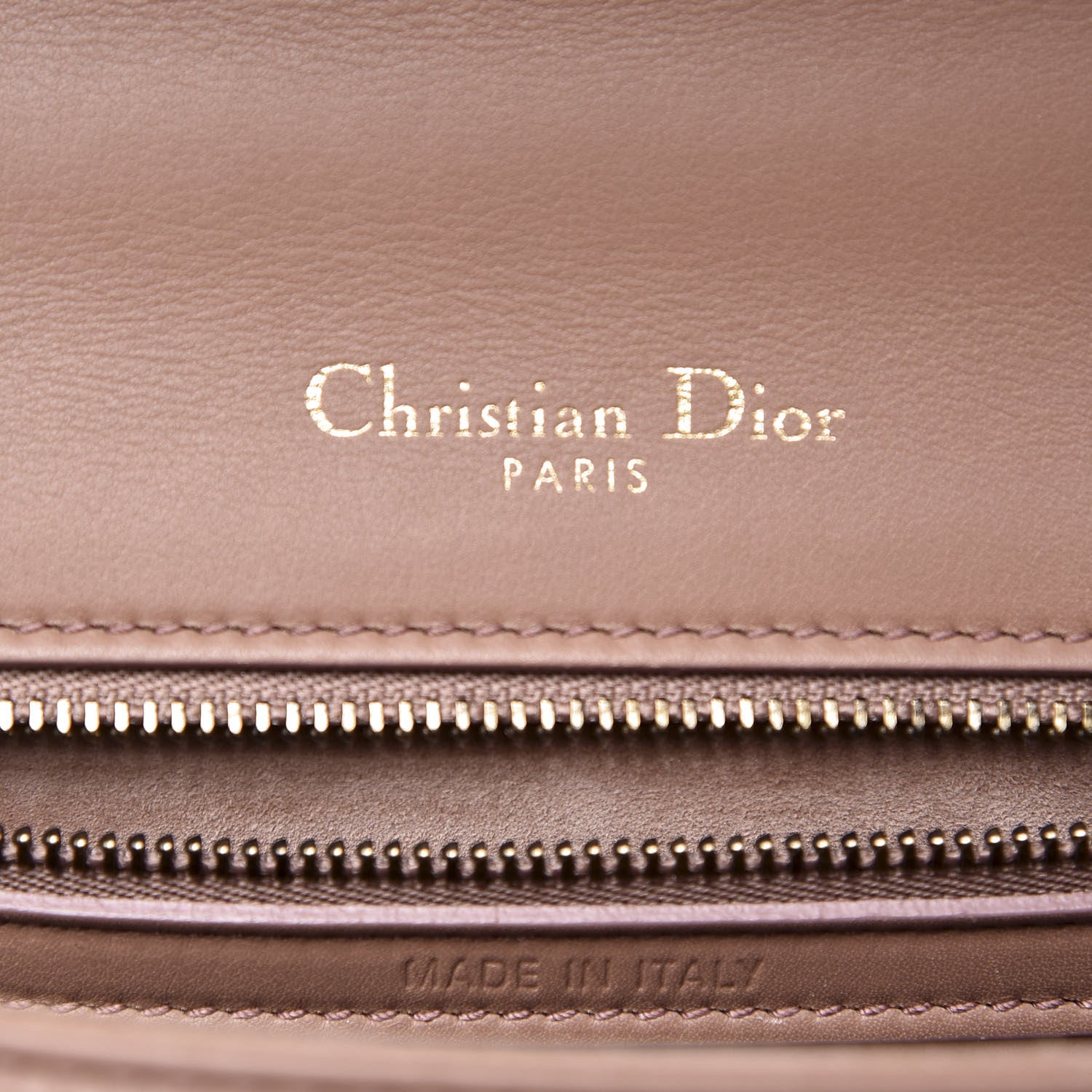 Christian Dior Calfskin Studded Small Diorama Flap Bag Taupe 7 of 8