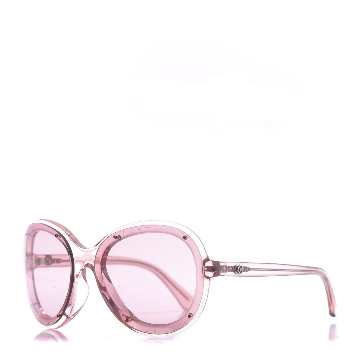 Acetate Round CC Sunglasses 71199 Pink