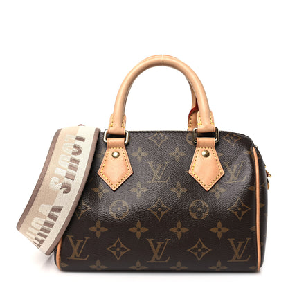 Louis Vuitton Monogram Speedy Bandouliere 20 Beige 1 of 10