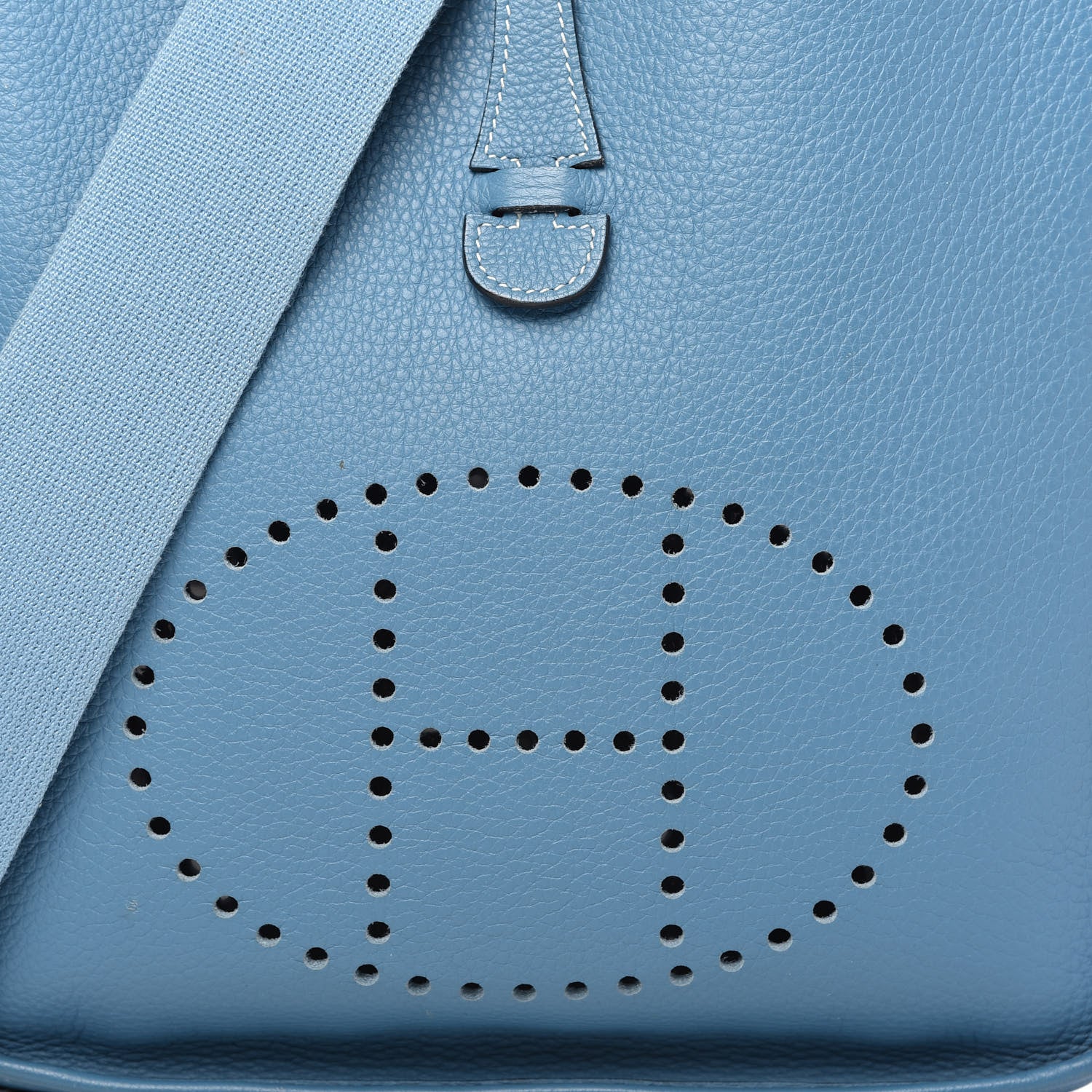 Hermes Taurillon Clemence Evelyne II PM Blue Jean 9 of 9