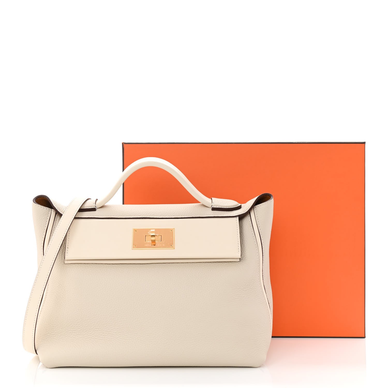 Hermes Taurillon Maurice Swift 24/24 29 Craie Nata Sesame 11 of 11