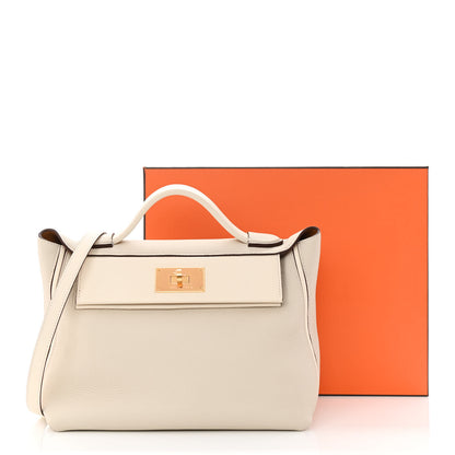 Hermes Taurillon Maurice Swift 24/24 29 Craie Nata Sesame 11 of 11