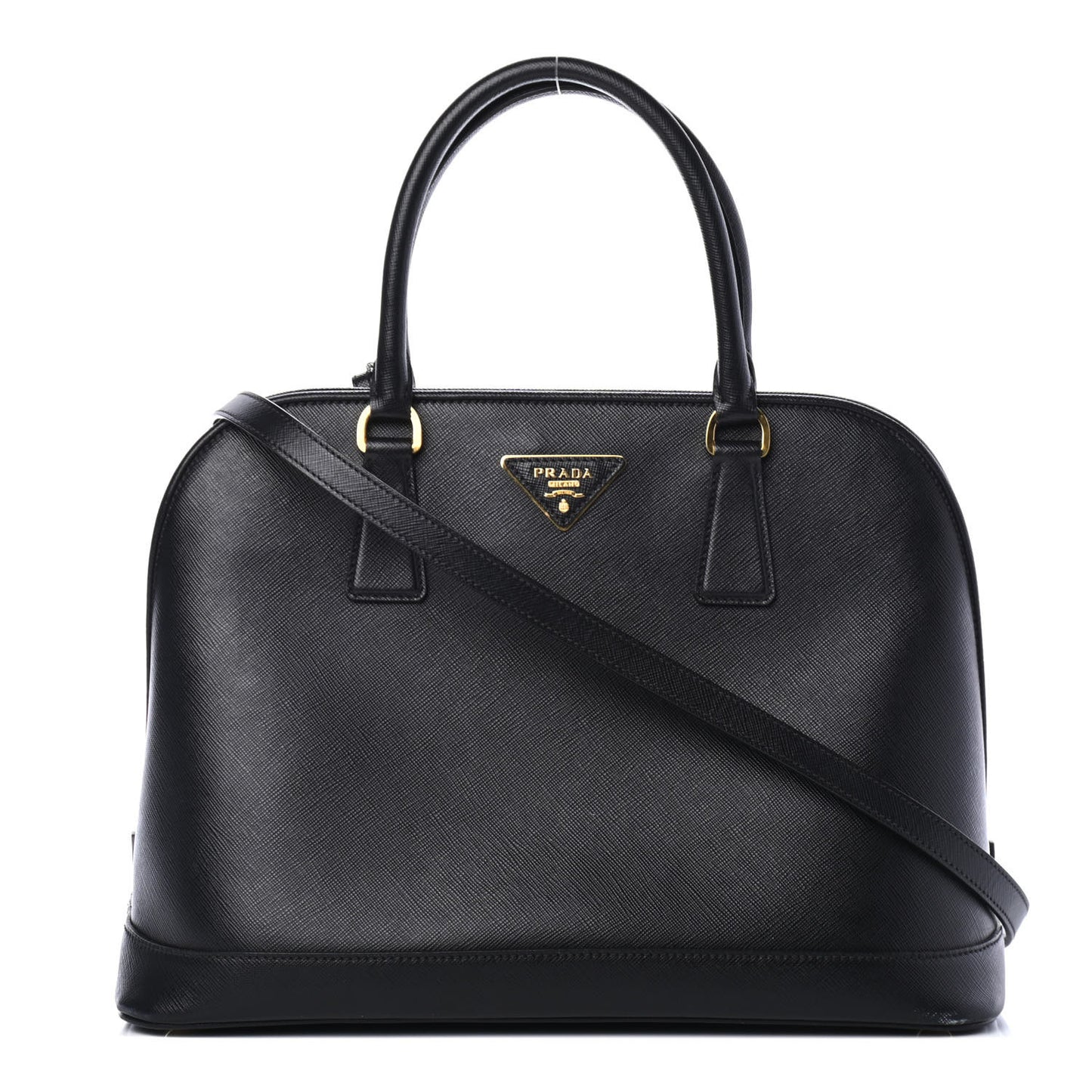 Saffiano Lux Medium Promenade Tote Black