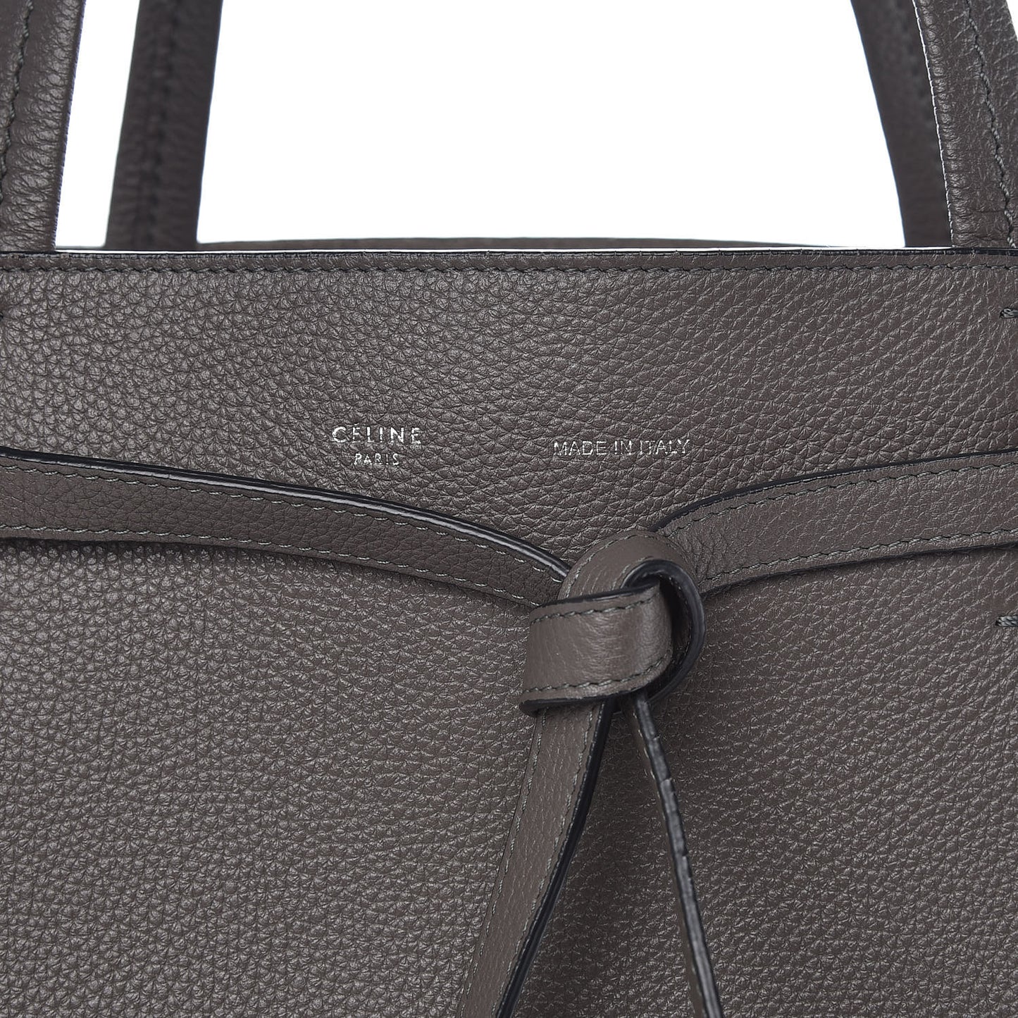 Soft Grained Calfskin Small Belt Cabas Phantom Taupe