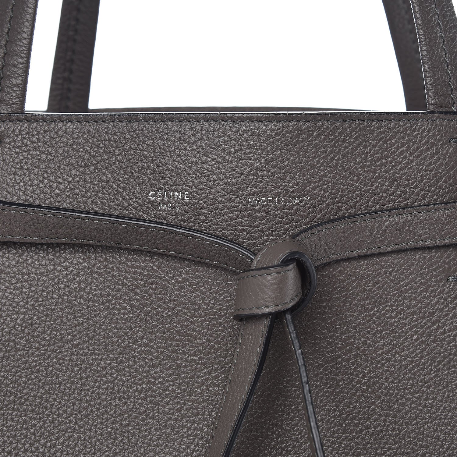 Celine Soft Grained Calfskin Small Belt Cabas Phantom Taupe 13 of 13