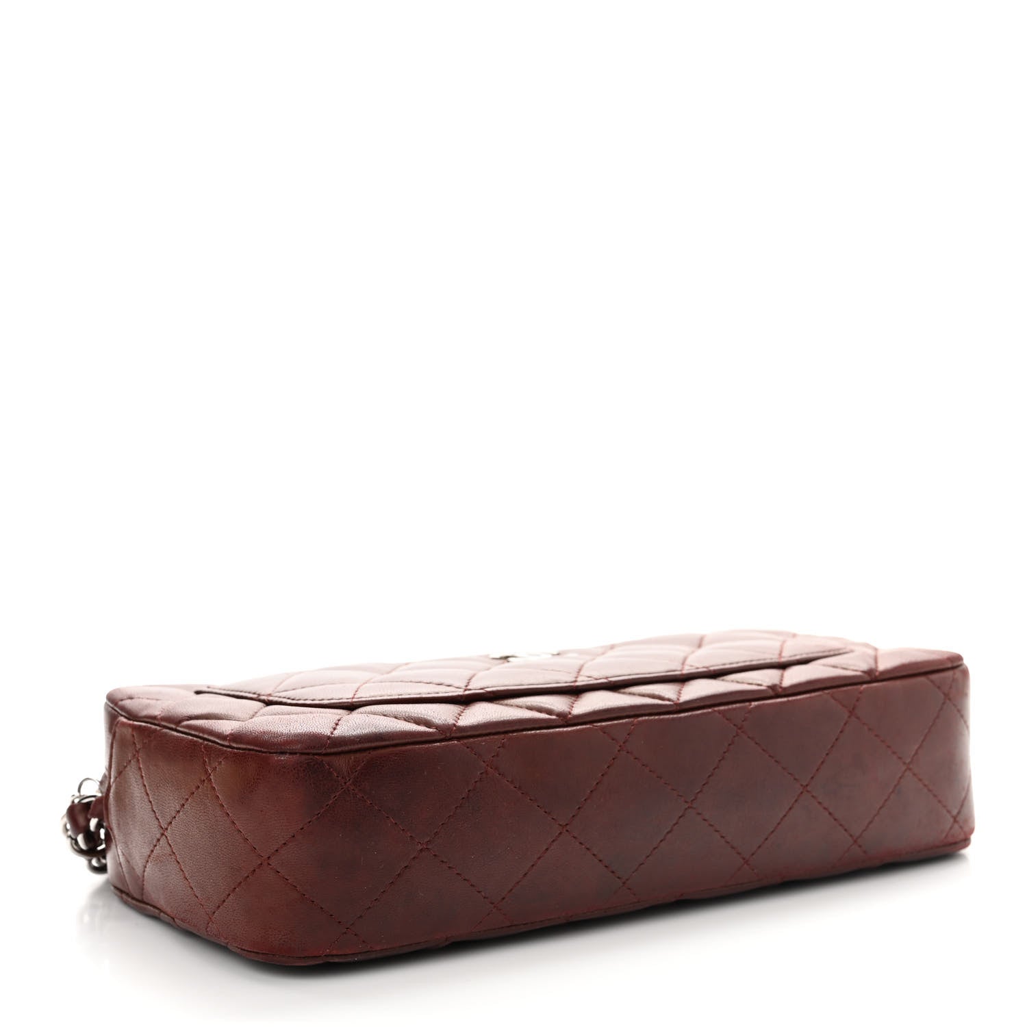 Chanel Lambskin Quilted Timeless Camera Case Burgundy Burgundy 4 of 14