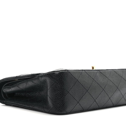 Chanel Caviar Quilted Medium Double Flap Black 8 of 9