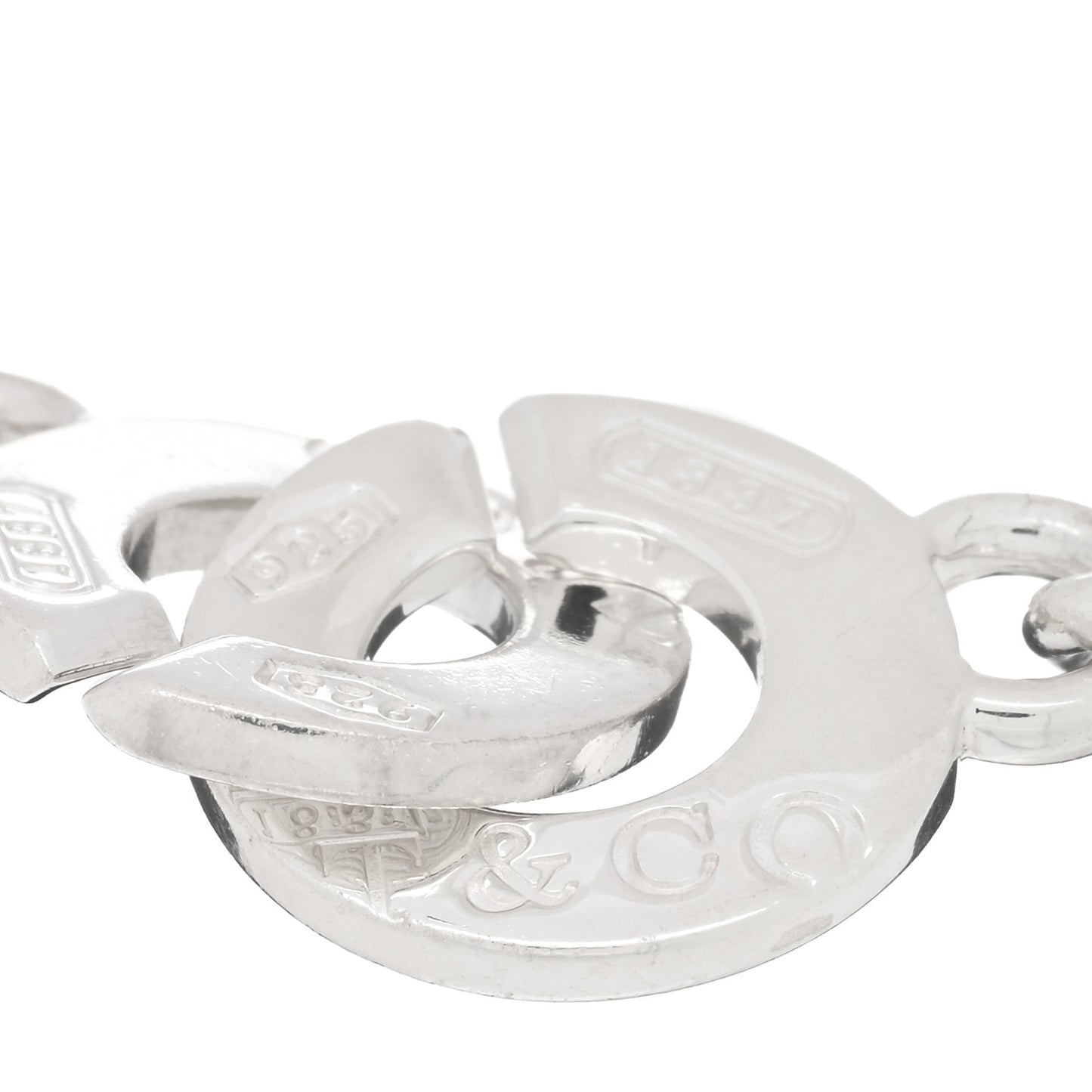 Sterling Silver 1837 Circle Clasp Bracelet