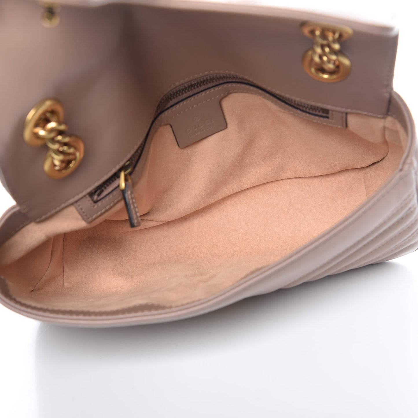 Calfskin Matelasse Small GG Marmont Shoulder Bag Porcelain Rose