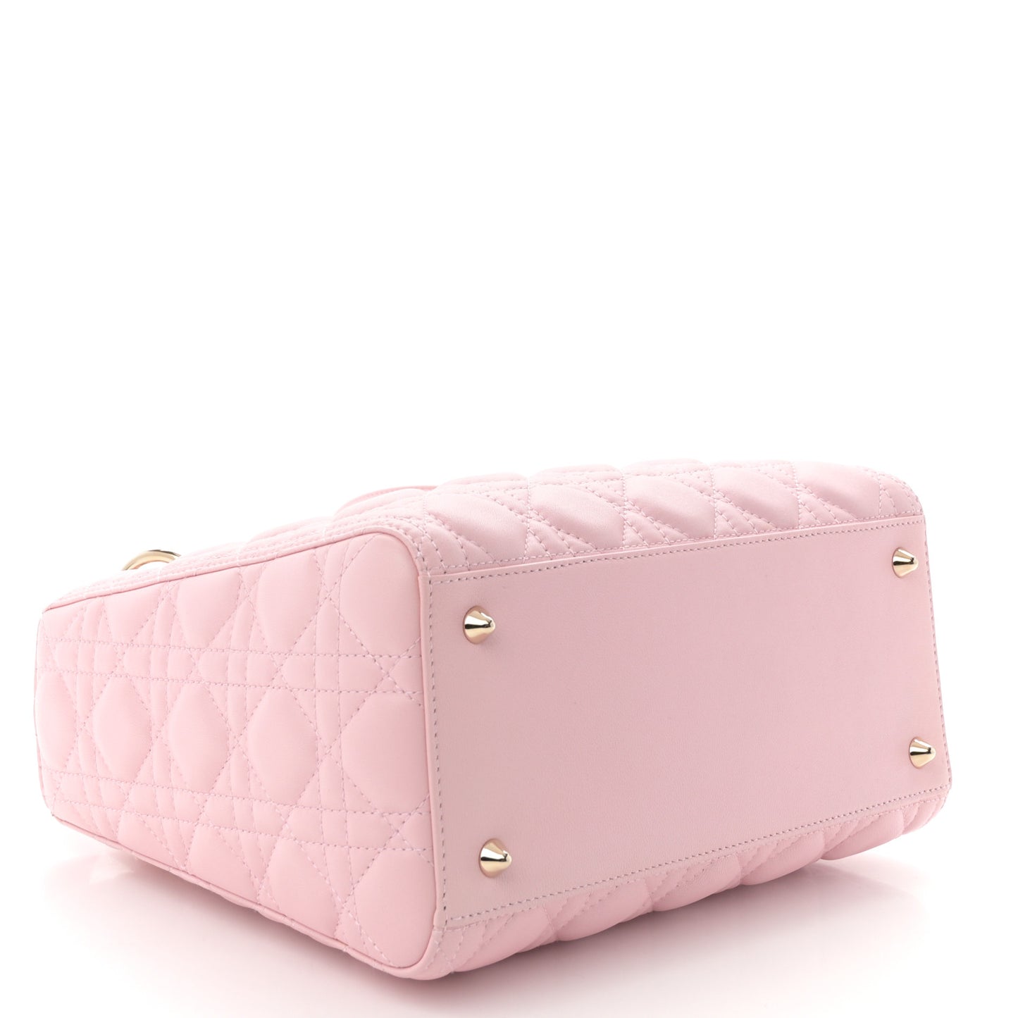 Lambskin Cannage Medium Lady Dior Light Pink