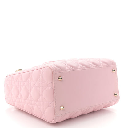 Christian Dior Lambskin Cannage Medium Lady Dior Light Pink 4 of 10
