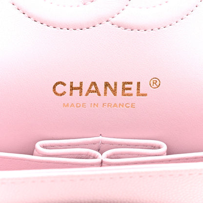 Chanel Caviar Quilted Medium Double Flap Light Pink 6 of 10