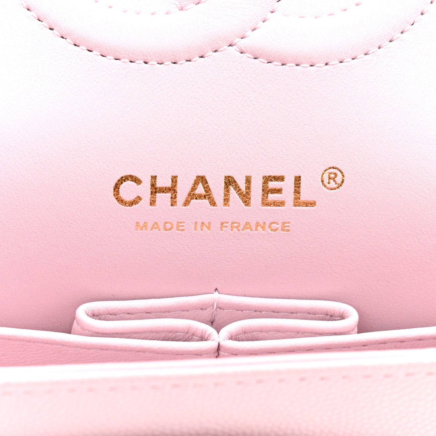 Caviar Quilted Medium Double Flap Light Pink