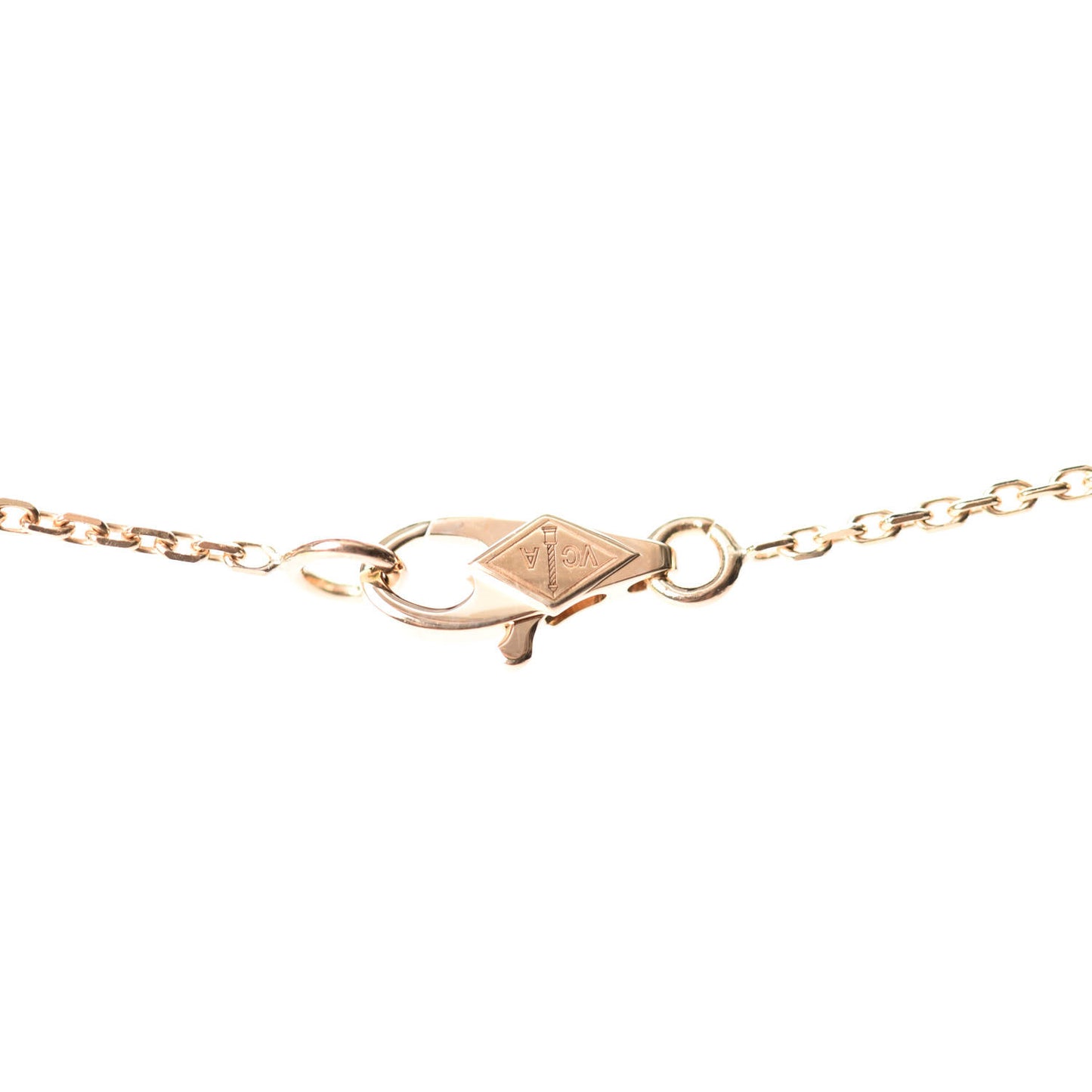 18K Yellow Gold Mother of Pearl Sweet Alhambra Butterfly Pendant Necklace