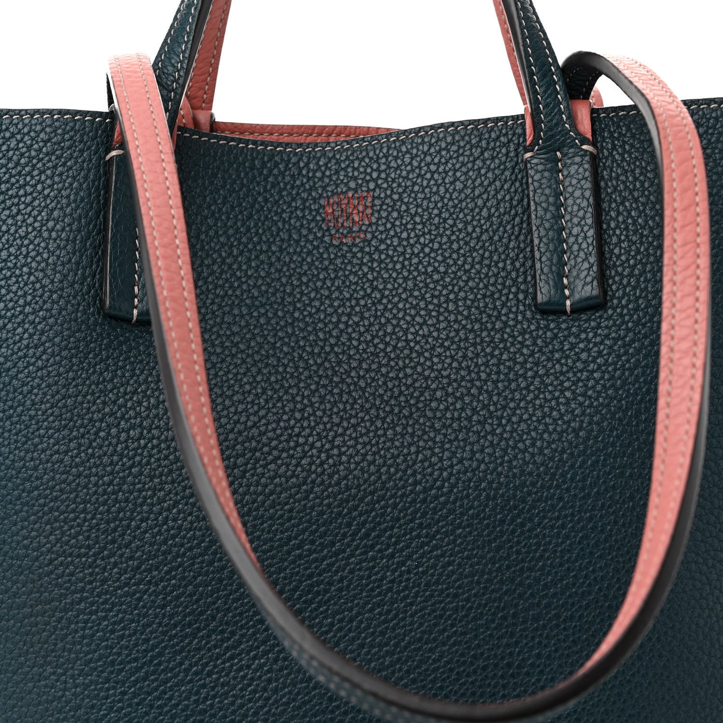 Taurillon Blush Calfskin Quattro Reversible Tote TPM Blue Pink