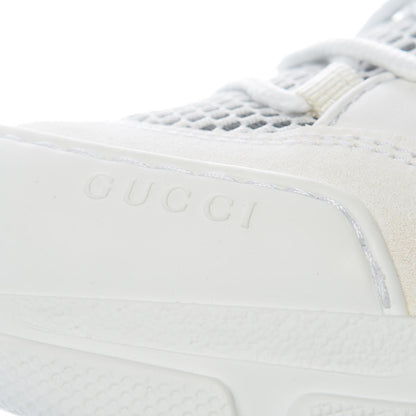 Gucci X SEGA Mesh Calfskin Suede Womens Flashtrek Sneakers 36 Great White 7 of 10