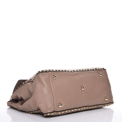 Valentino Garavani Nappa Rockstud Frame Handle Bag Poudre 4 of 11