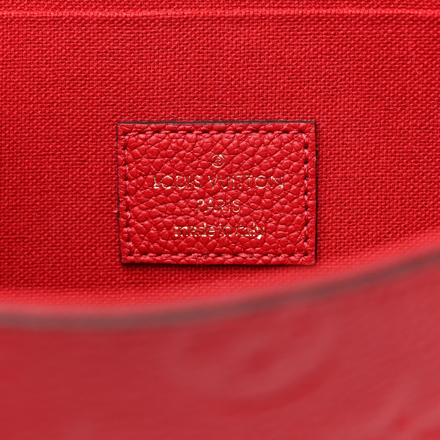 Louis Vuitton Empreinte Pochette Felicie Chain Wallet Scarlet 12 of 16