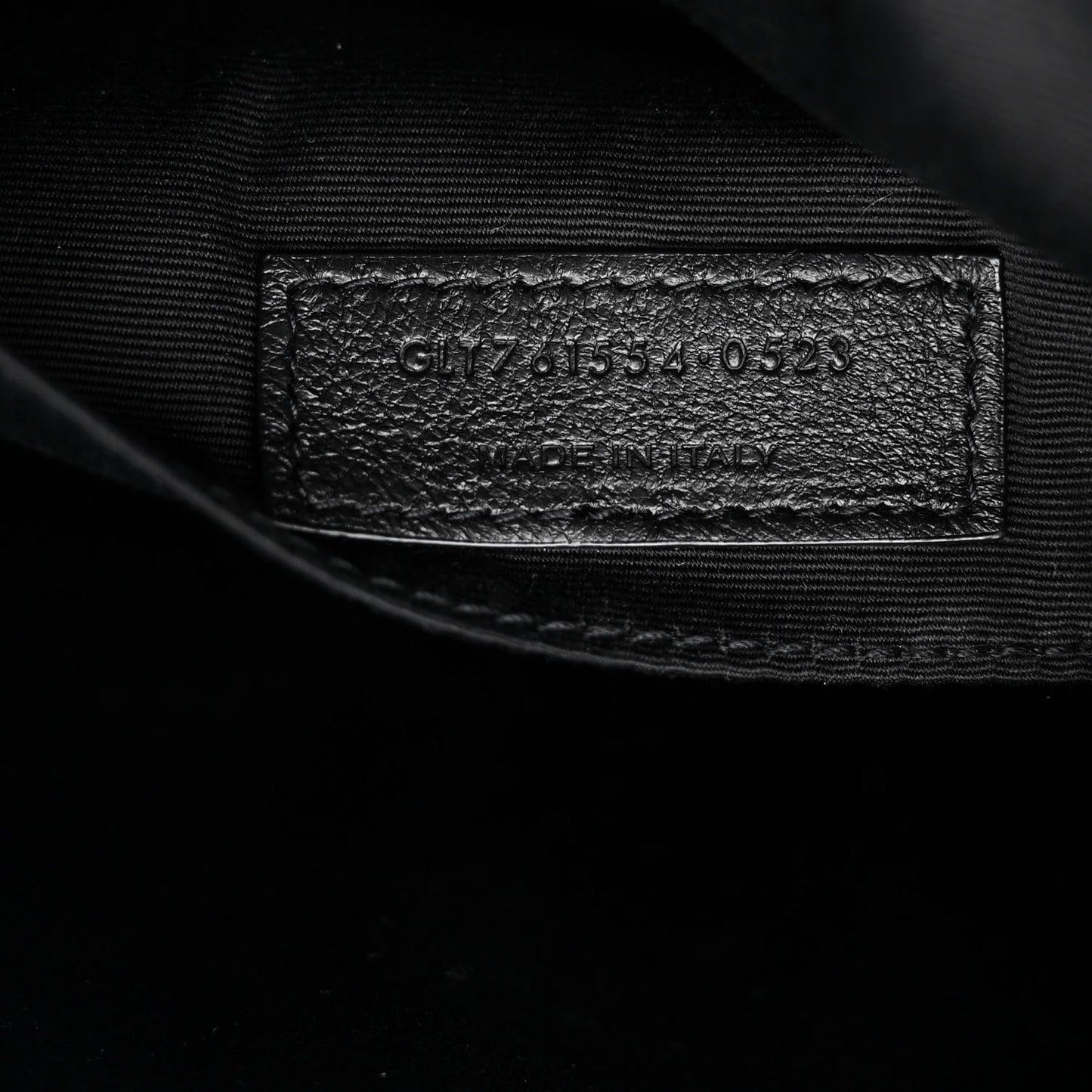 Calfskin Matelasse Monogram Lou Camera Bag Black