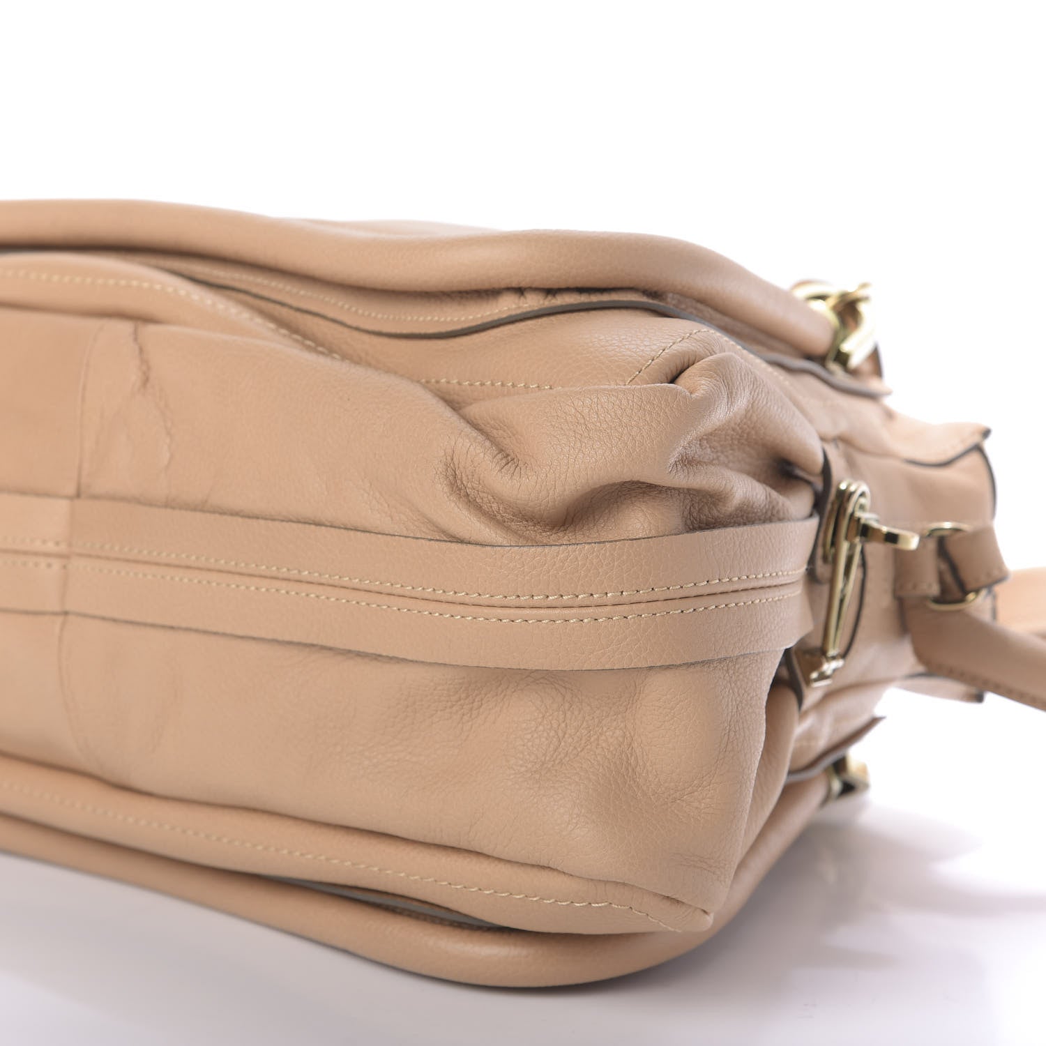 Chloe Calfskin Medium Paraty Barbour Khaki 8 of 10