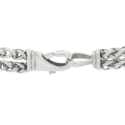 David Yurman Sterling Silver 14K Yellow Gold Black Onyx Double Wheat Chain Necklace 4 of 6