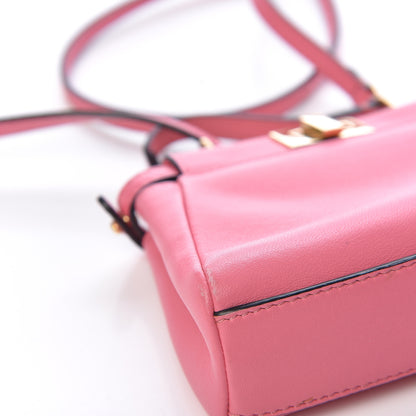 Fendi Shiny Nappa Micro Peekaboo Iconic Satchel Rosa Fluo 12 of 15