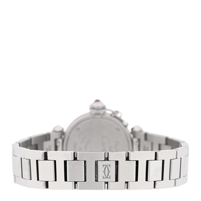 Cartier Stainless Steel 27mm Miss Pasha Quartz Watch Pink 3 of 4