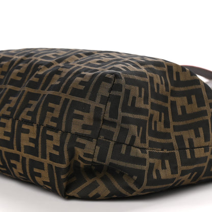 Fendi Zucca Leopard Print Reversible Shopping Tote Tobacco Brown Red 9 of 17