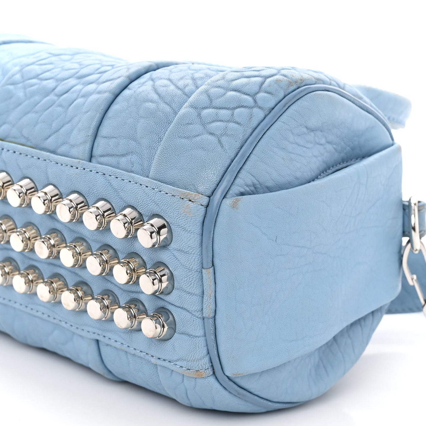 Pebbled Lambskin Mini Rockie Atlas Rhodium Hardware