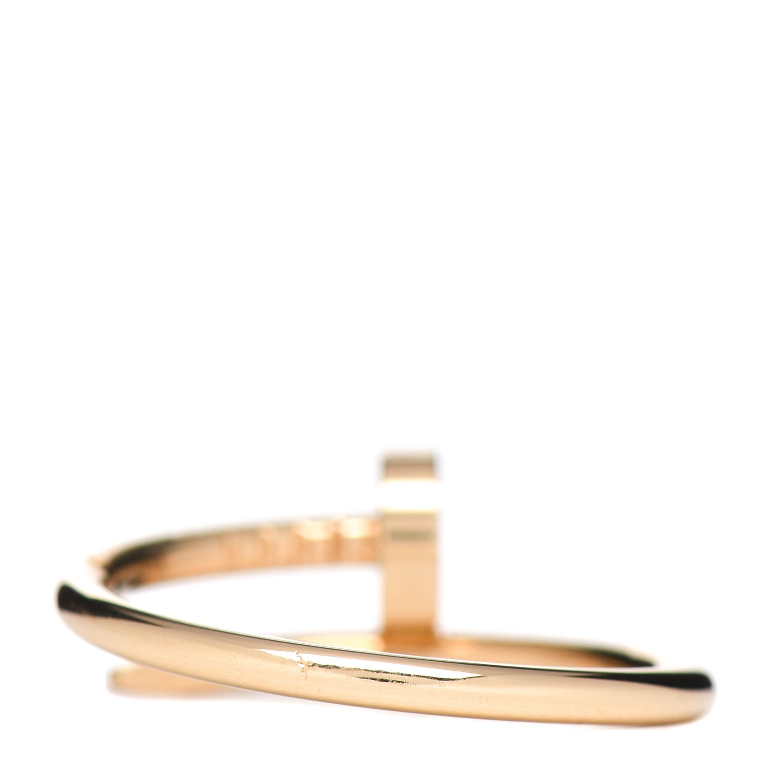 Cartier 18K Yellow Gold Small Juste Un Clou Ring 53 6.5 3 of 5