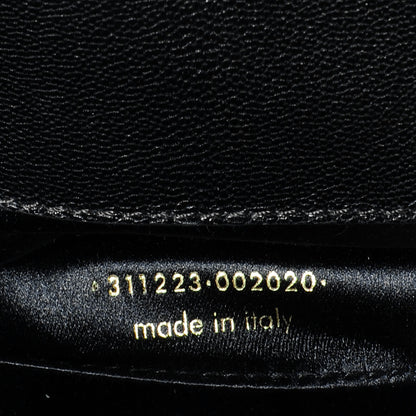 Saint Laurent Goatskin Monogram Large Belle De Jour Clutch Black 7 of 7