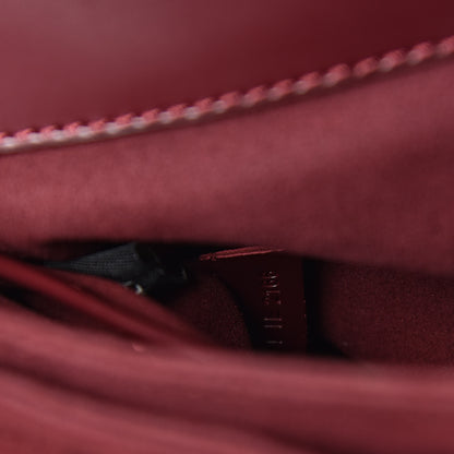 Marc Jacobs Calfskin St. Marc Shoulder Bag Burgundy 7 of 15