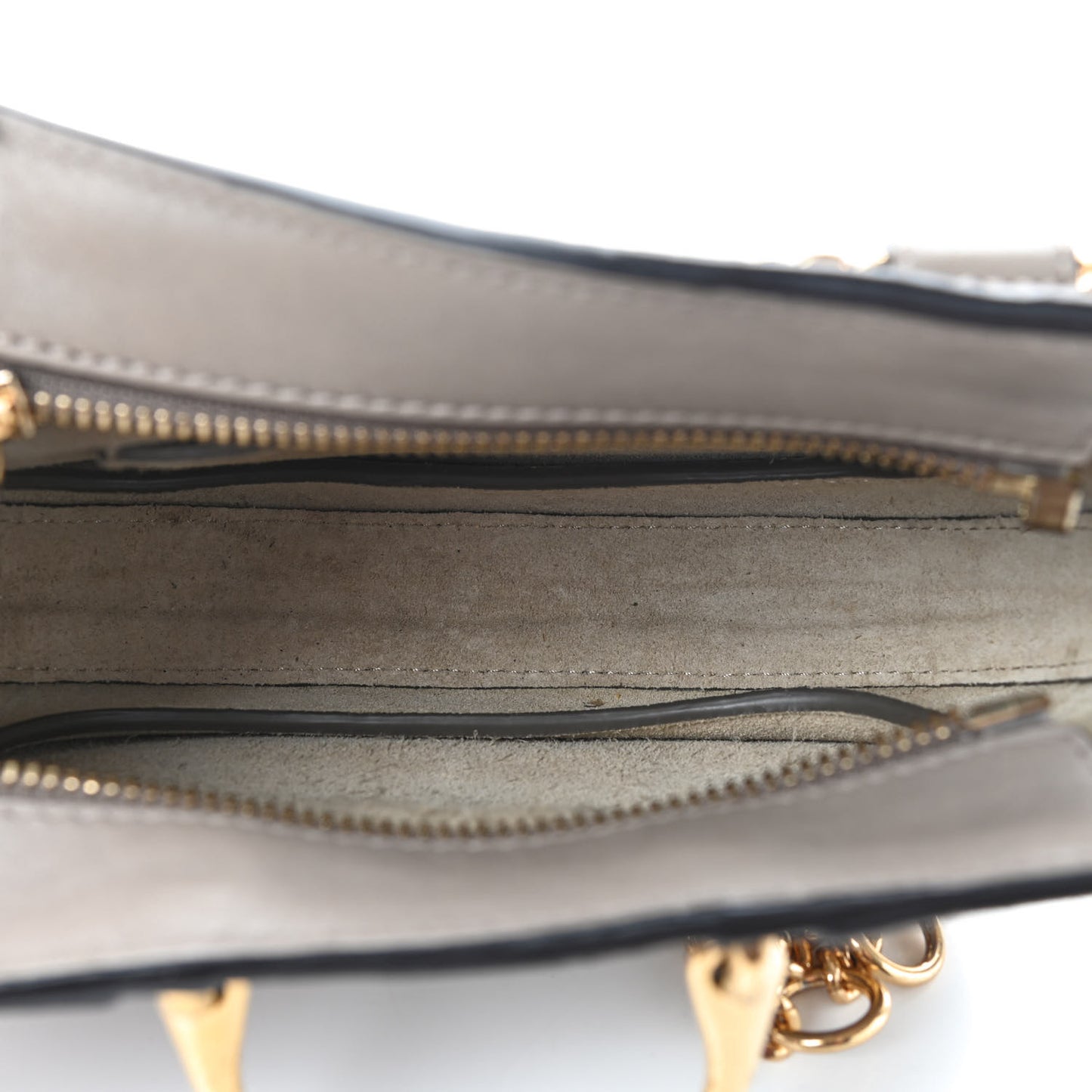 Calfskin Suede Mini Pixie Signature Belt Bag Motty Grey
