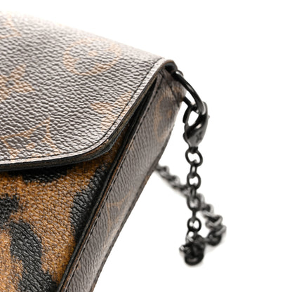 Louis Vuitton Monogram Animal Print Pochette Felicie Chain Wallet 14 of 19