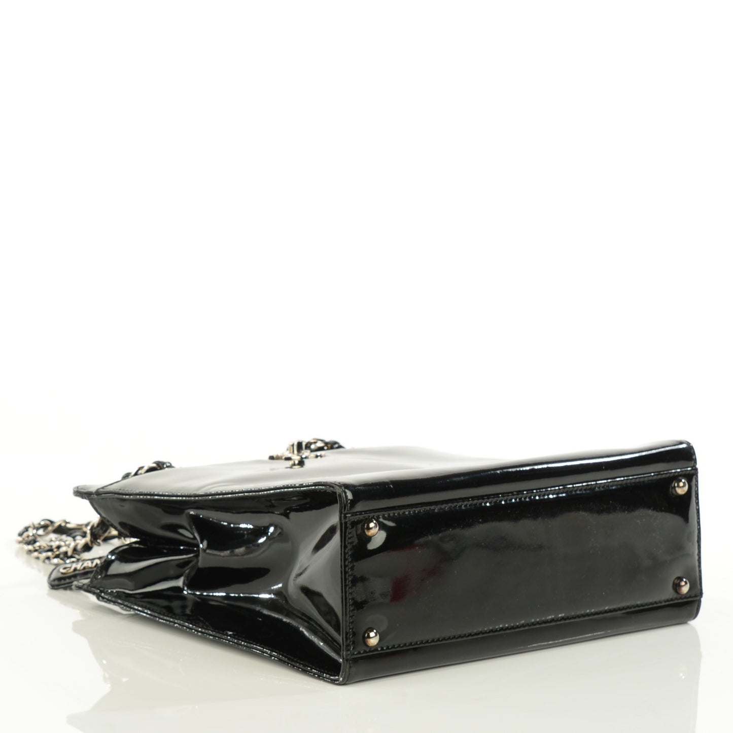 Patent Shoulder Bag Black