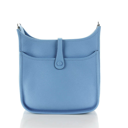 Hermes Taurillon Clemence Evelyne III PM Bleu Paradis 4 of 11