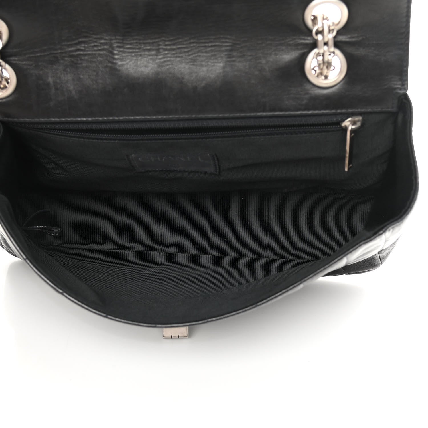 Chanel Lambskin Chocolate Bar Mademoiselle Flap Black 4 of 16