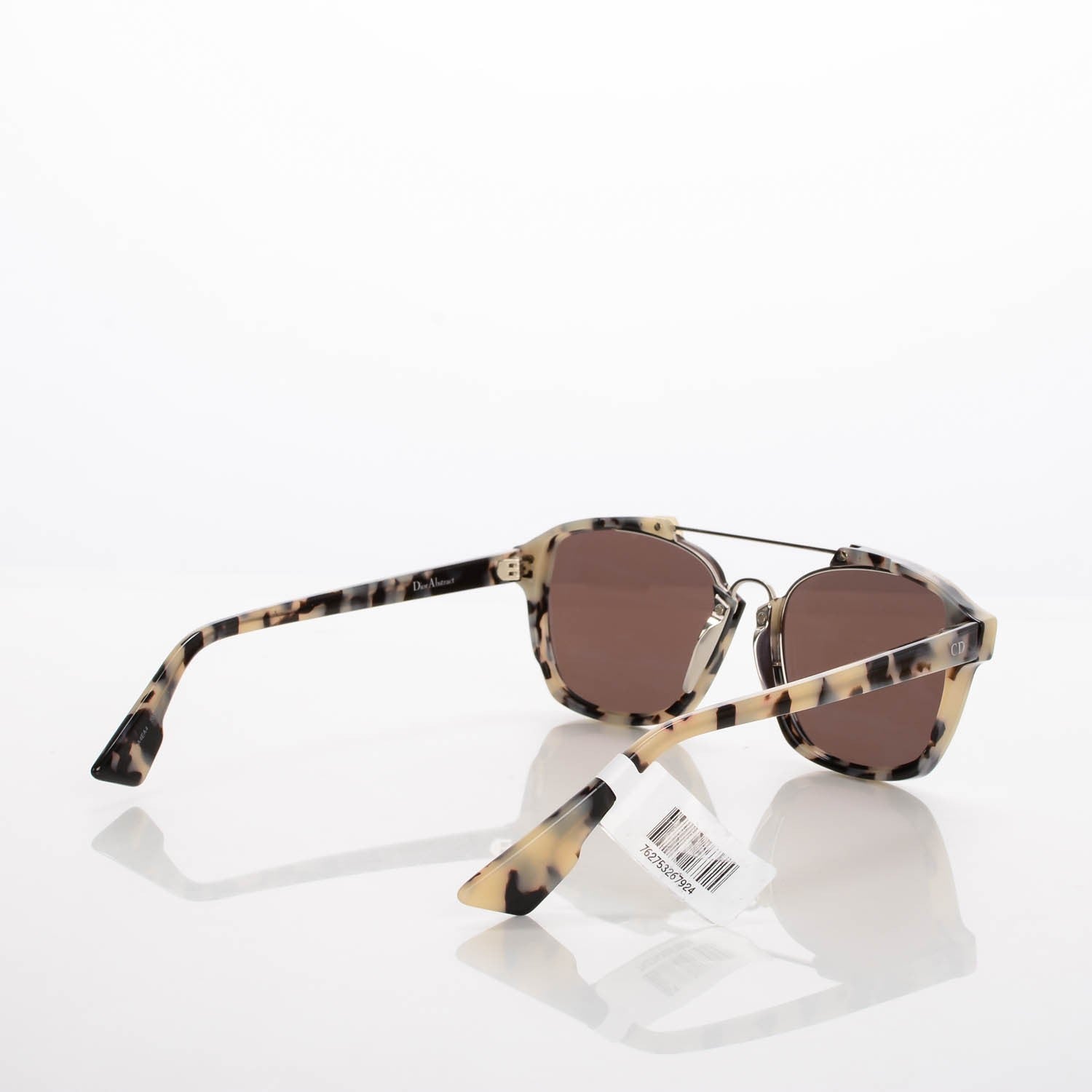 Christian Dior Abstract Mirrored Sunglasses Spotted Havana Blue 3 of 6