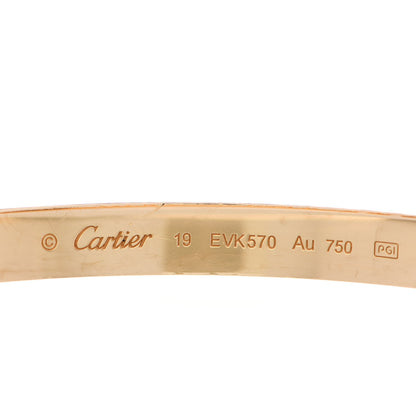 Cartier 18K Yellow Gold LOVE Bracelet 19 3 of 6