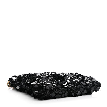Chanel Sequin Shopping Tote Black 4 of 12