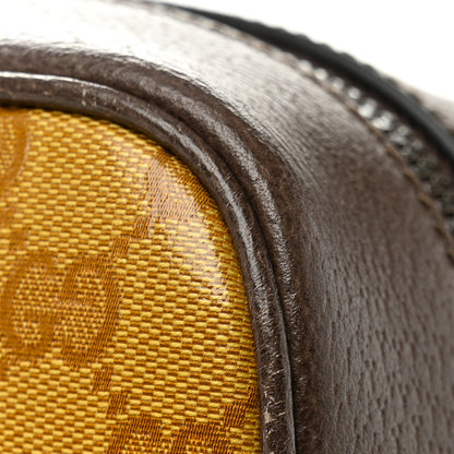 Gucci X ADIDAS Crystal Vintage Monogram Textured Dollar Calfskin Web Trefoil Logo Small Messenger Bag Mid Natural Nut Off White New Acero 11 of 11