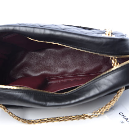 Chanel Aged Calfskin Quilted Medium Reissue Camera Case Black 5 of 11