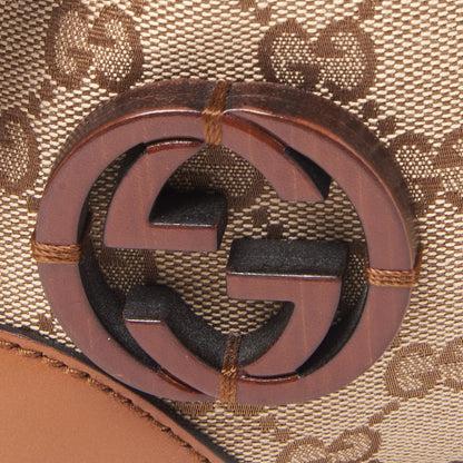 Gucci Monogram Small Brick Lane Boston Light Brown 7 of 9